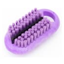 Carlisle 2 1/2" Hand & Nail Brush - Polyester, Purple (40020EC68) thumbnail 3