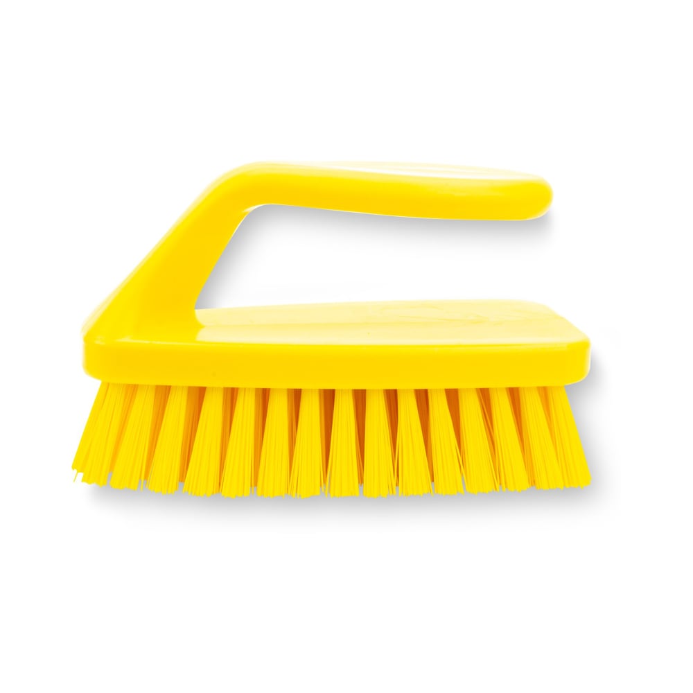 Carlisle 6" Sparta® Bake Pan Lip Brush w/ Poly Bristles - Plastic, Yellow (40024EC04)
