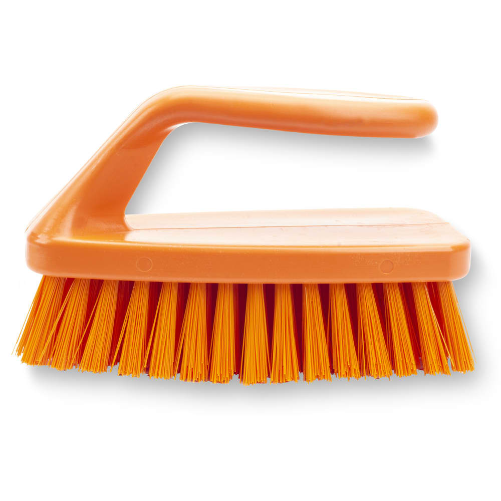 Carlisle 6" Bake Pan Lip Brush - Poly/Plastic, Orange (40024EC24)