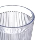 Carlisle 12 oz Clear Ribbed Plastic Tumbler (401207) thumbnail 3