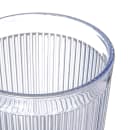 Carlisle 16 oz Clear Ribbed Plastic Tumbler (401607) thumbnail 3