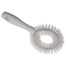Carlisle 9 1/2" Circular Vegetable Brush - Poly, White (4016402) thumbnail 3