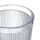 Carlisle 20 oz Clear Ribbed Plastic Tumbler (402007) thumbnail 3