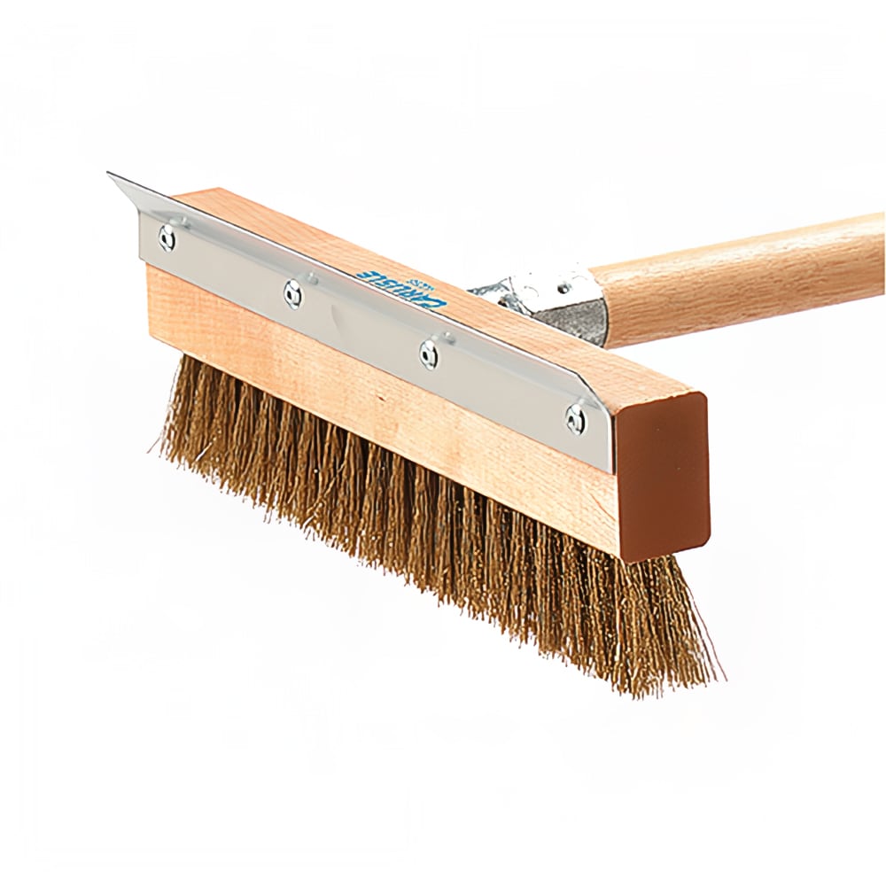 Carlisle 10" Oven Brush with Scraper Head - Brass (4029300)