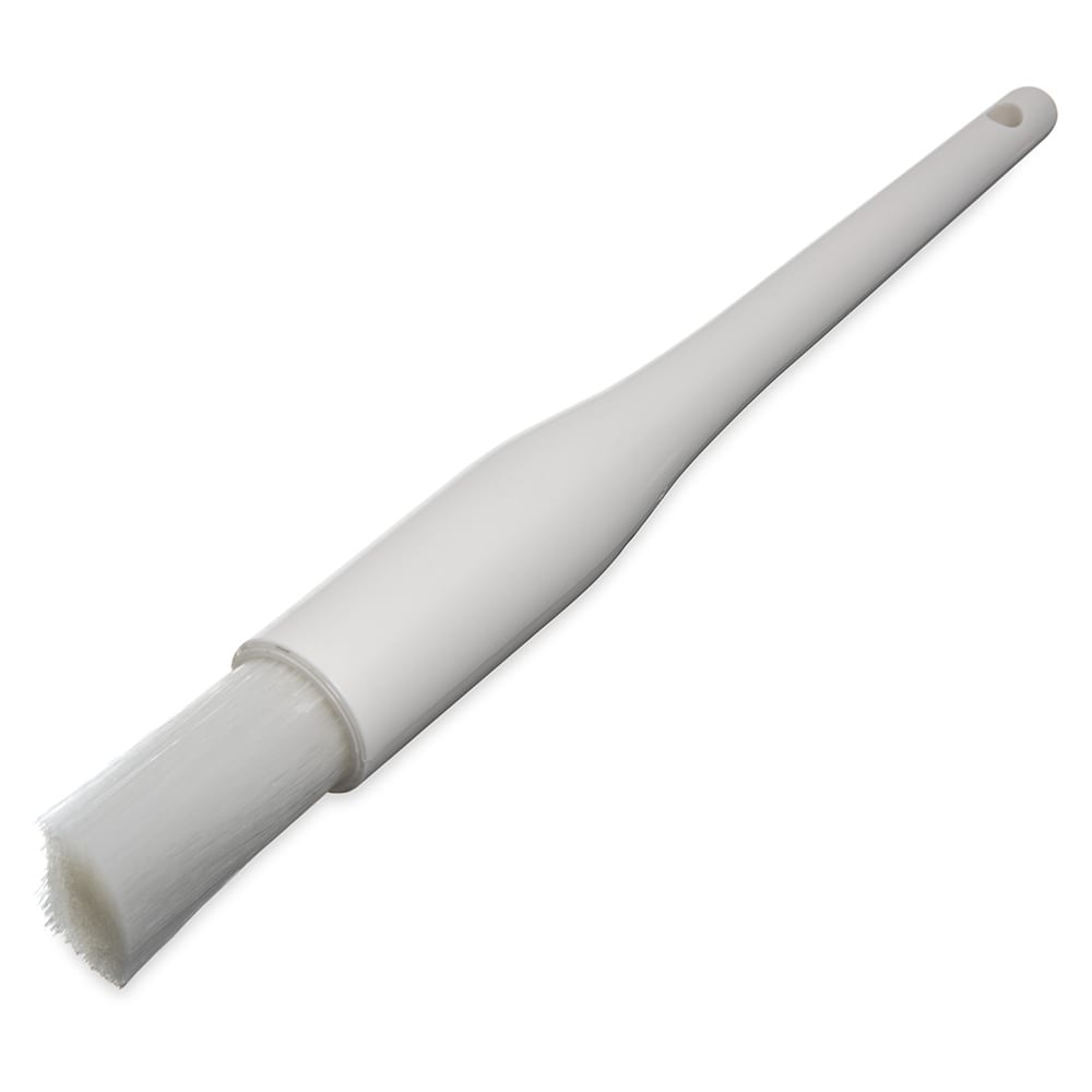 Carlisle 1" Round Pastry Brush - Nylon/Plastic, White (4039402)