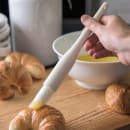 Carlisle 1" Round Pastry Brush - Nylon/Plastic, White (4039402) thumbnail 5