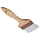 Carlisle 3" Pastry Brush - Nylon/Hardwood, White (4039800) thumbnail 3