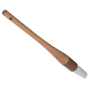 Carlisle 1" Round Pastry Brush - Nylon/Hardwood, White (4040000) thumbnail 3