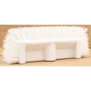 Carlisle 10" Dual Surface Floor Scrub Brush Head - Split Shape, Poly/Plastic, White (40422EC02) thumbnail 3