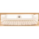 Carlisle 10" Dual Surface Floor Scrub Brush Head - Split Shape, Poly/Plastic, White (40422EC02) thumbnail 4