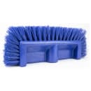 Carlisle 10" Dual Surface Floor Scrub Brush Head - Split Shape, Poly/Plastic, Blue (40422EC14) thumbnail 3