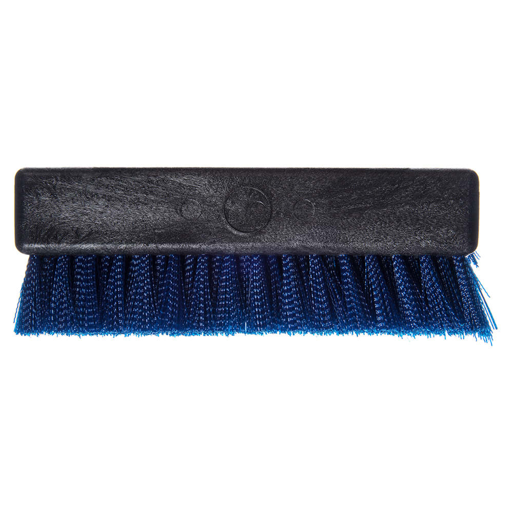 Carlisle 10" Boot 'N Shoe Brush Head - Plastic/Polypropylene, Blue (4042514)