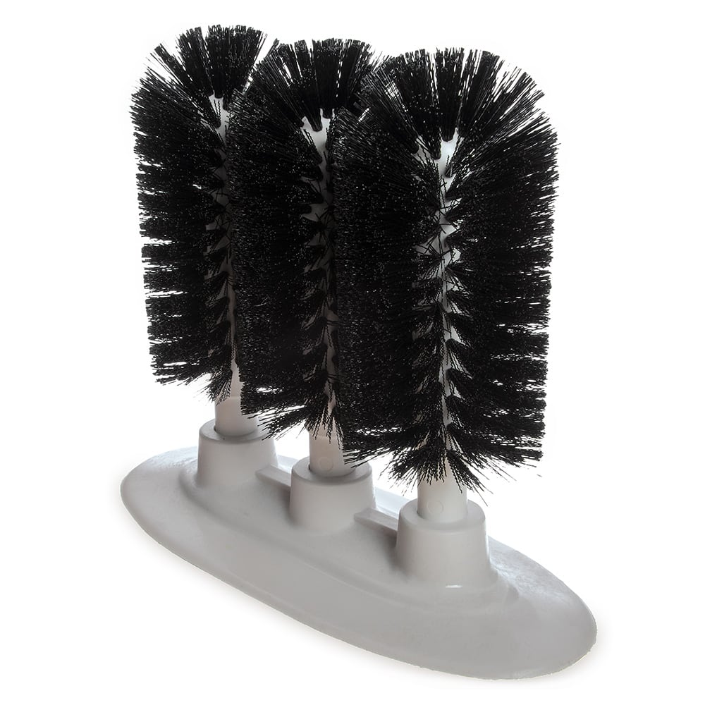 Carlisle 8" Triple Glass Washer - Polyester/Plastic,  Black (4046103)