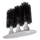 Carlisle 8" Triple Glass Washer - Polyester/Plastic,  Black (4046103) thumbnail 3