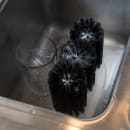 Carlisle 8" Triple Glass Washer - Polyester/Plastic,  Black (4046103) thumbnail 5