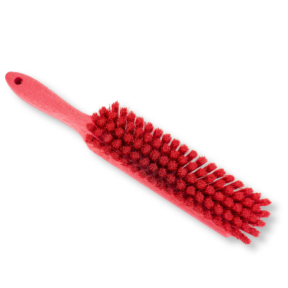 Carlisle 13 1/2" Counter/Bench Brush - Poly/Plastic, Red (40480EC05)