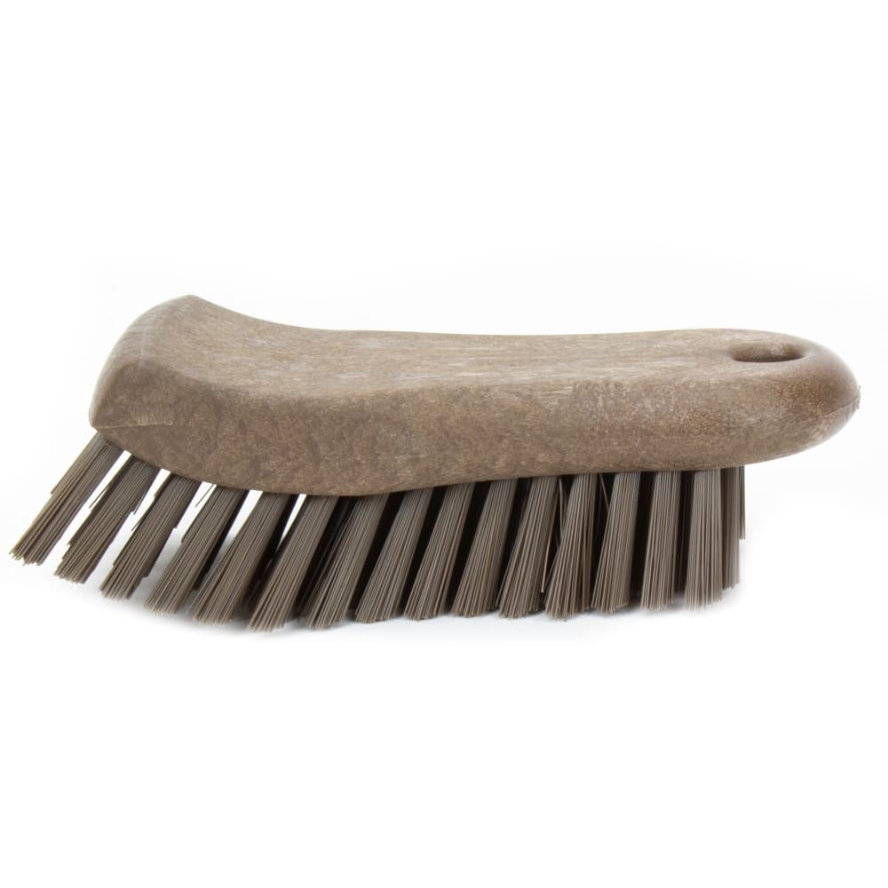 Carlisle 6" Cutting Board Brush - Polyester Bristles, Brown (40521EC01)