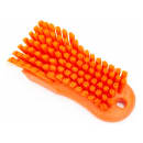 Carlisle 6" Cutting Board Brush - Polyester Bristles, Orange (40521EC24) thumbnail 3