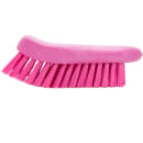 Carlisle 6" Cutting Board Brush - Polyester Bristles, Pink (40521EC26) thumbnail 5