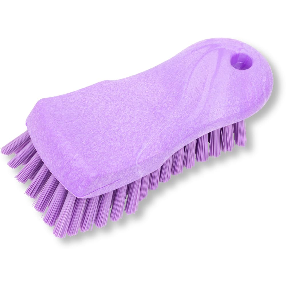Carlisle 6" Cutting Board Brush - Polyester Bristles, Purple (40521EC68)