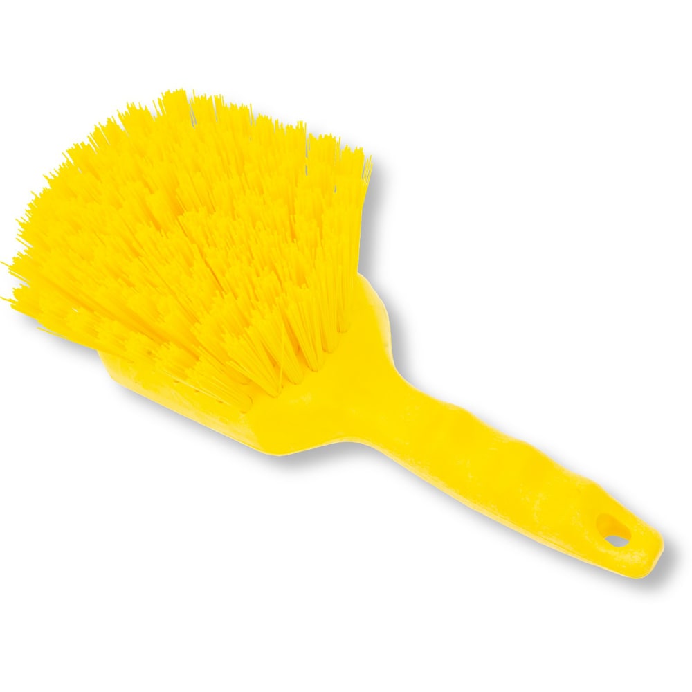 Carlisle 8" Floater Scrub Brush - Poly/Plastic, Yellow (40541EC04)