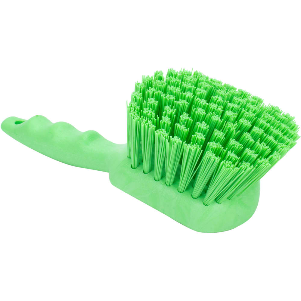 Carlisle 8" Floater Scrub Brush - Poly/Plastic, Lime (40541EC75)