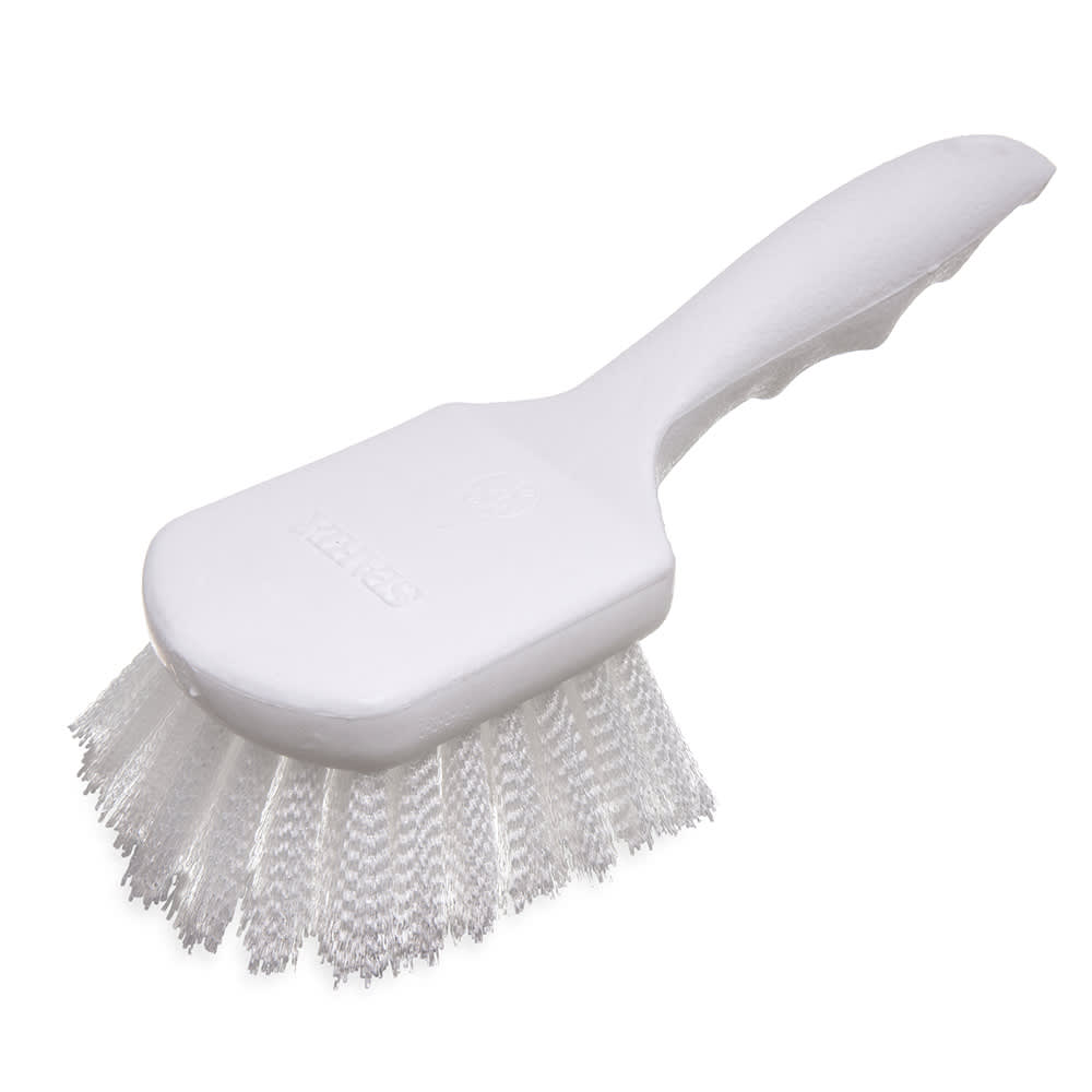 Carlisle Sparta Hercules Kitchen Brush, 8"Handle, Stiff Nylon Bristles (4054200)