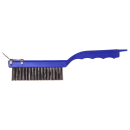 Carlisle 11 1/2" Scratch Brush - End-Scraper, Carbon Steel/Plastic (4067100) thumbnail 3