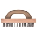 Carlisle 9 3/8" Butcher Block Brush - Steel/Hardwood (4067600) thumbnail 3