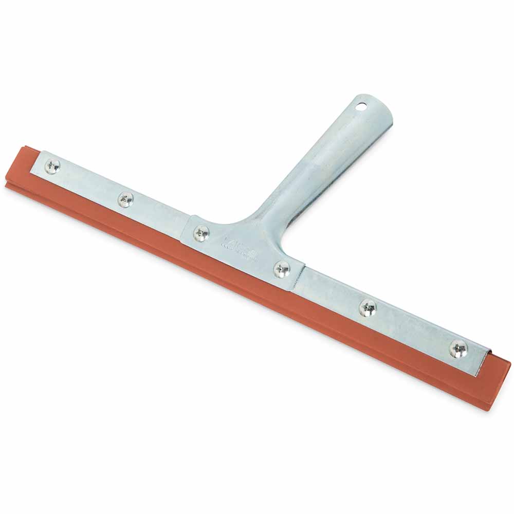 Carlisle 12" Hand Held Window Squeegee - Double Blade, Zinc Plated Handle (4102700)