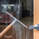 Carlisle 12" Hand Held Window Squeegee - Double Blade, Zinc Plated Handle (4102700) thumbnail 5