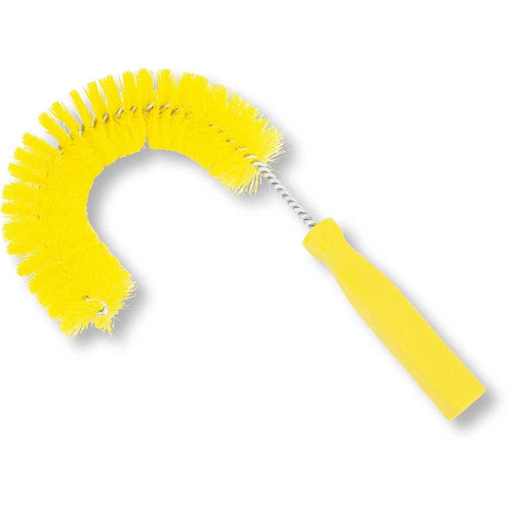 Carlisle 11 1/2" Sparta® Clean-In-Place Hook Brush Yellow Polyester Bristles (41100EC04)