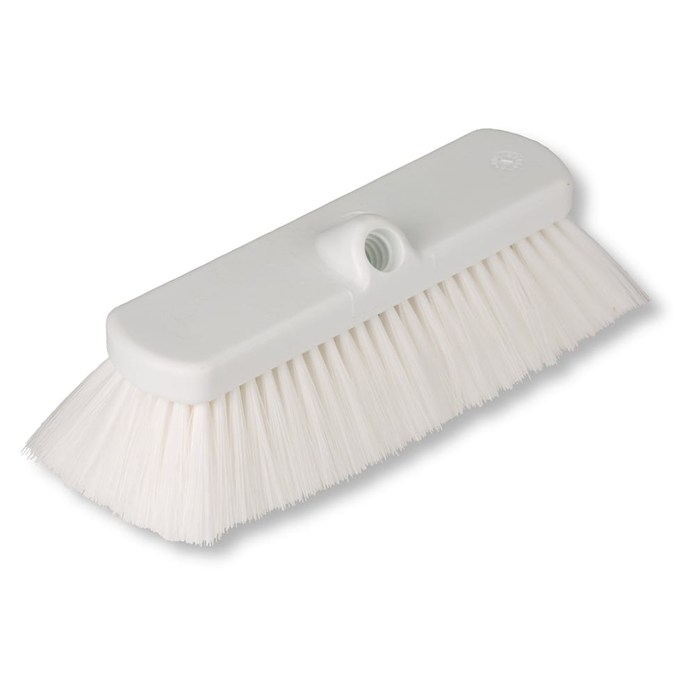 Carlisle 10" Sparta® Flo-Thru Wall & Equipment Brush w/ Nylex Bristles - White (41278EC02)