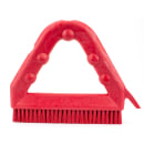 Carlisle 9" Triangular Tile & Grout Brush - Poly/Plastic, Red (41323EC05) thumbnail 3