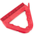 Carlisle 9" Triangular Tile & Grout Brush - Poly/Plastic, Red (41323EC05) thumbnail 4
