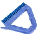 Carlisle 9" Triangular Tile & Grout Brush - Poly/Plastic, Blue (41323EC14) thumbnail 3