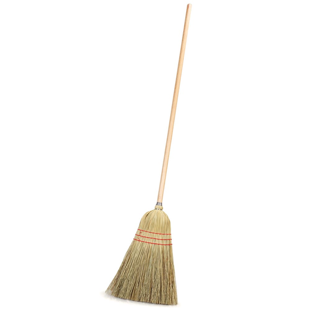 Carlisle 10" Housekeeping Corn Broom - 55" Wood Handle (4134967)
