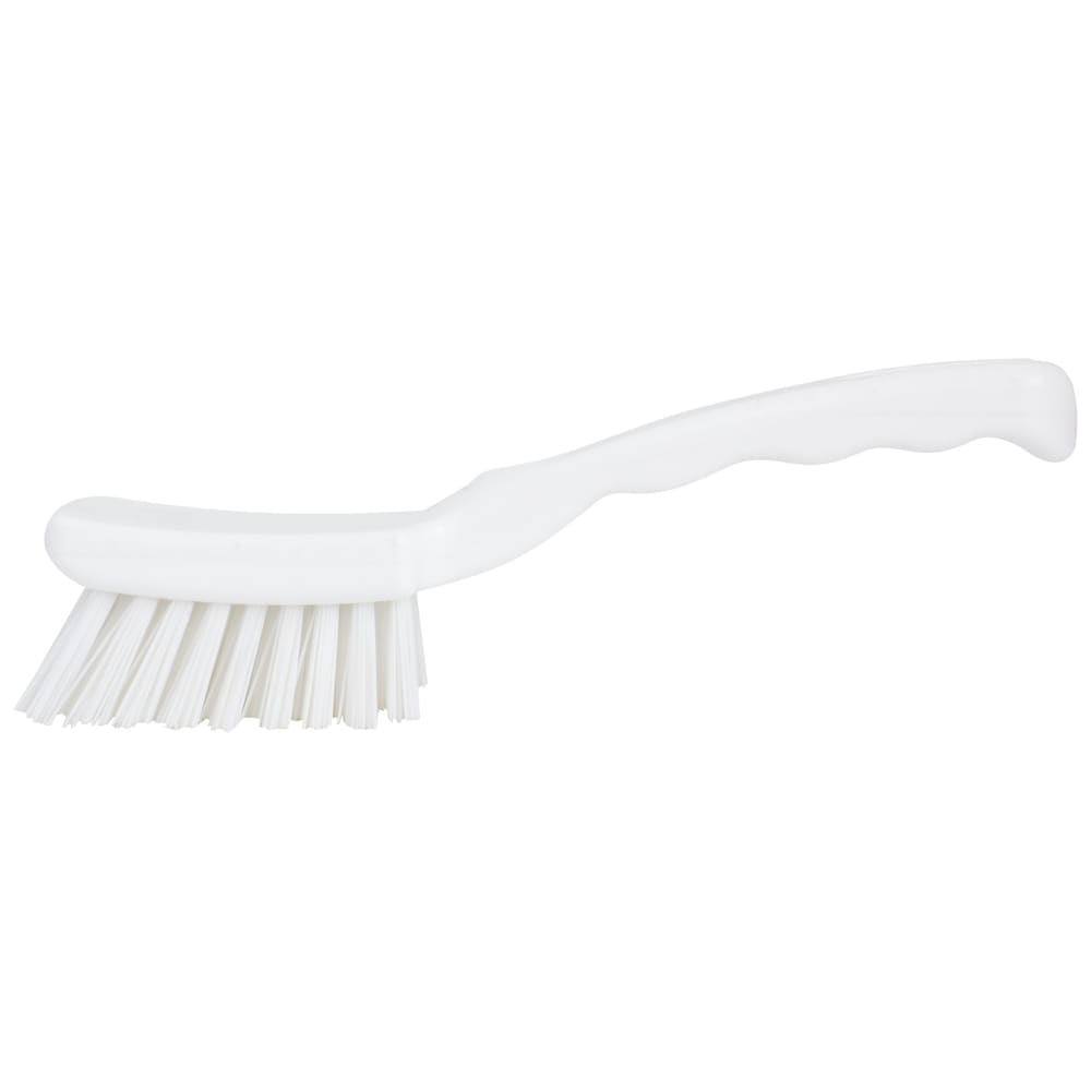 Carlisle 7" Detail Brush - Polyester Bristles, White (41395EC02)
