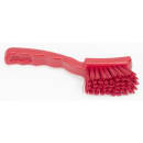 Carlisle 7" Detail Brush - Polyester Bristles, Red (41395EC05) thumbnail 3