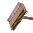 Carlisle 42" Oven Brush & Scraper - Crimped Brass Wire Bristles, Stainless/Wood (4152000) thumbnail 3