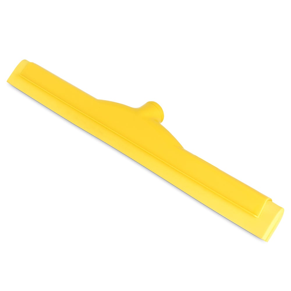 Carlisle 18" Floor Squeegee Head w/ Double Foam Rubber Blade, Yellow (4156704)