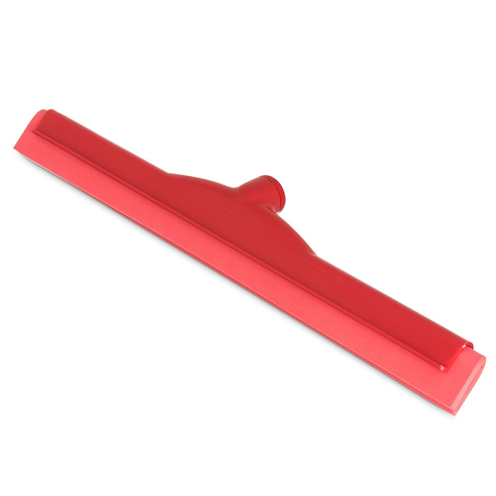 Carlisle 18" Floor Squeegee Head w/ Double Foam Rubber Blade, Red (4156705)