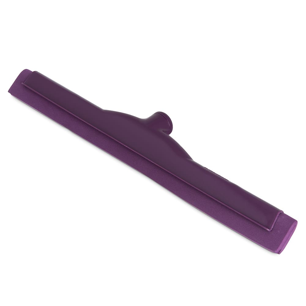 Carlisle 18" Floor Squeegee Head w/ Double Foam Rubber Blade, Purple (4156768)