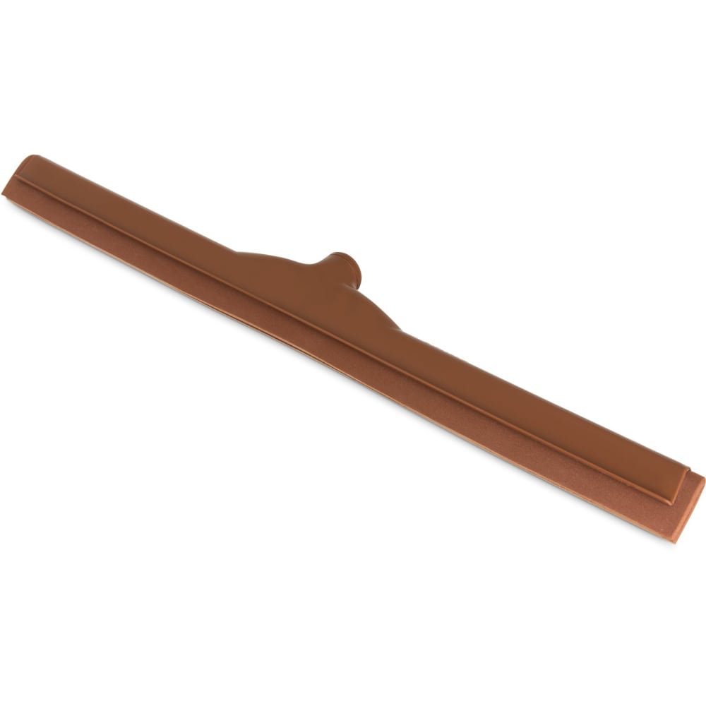 Carlisle 24" Floor Squeegee Head - Double Foam Rubber Blade, Plastic Frame, Brown (4156801)
