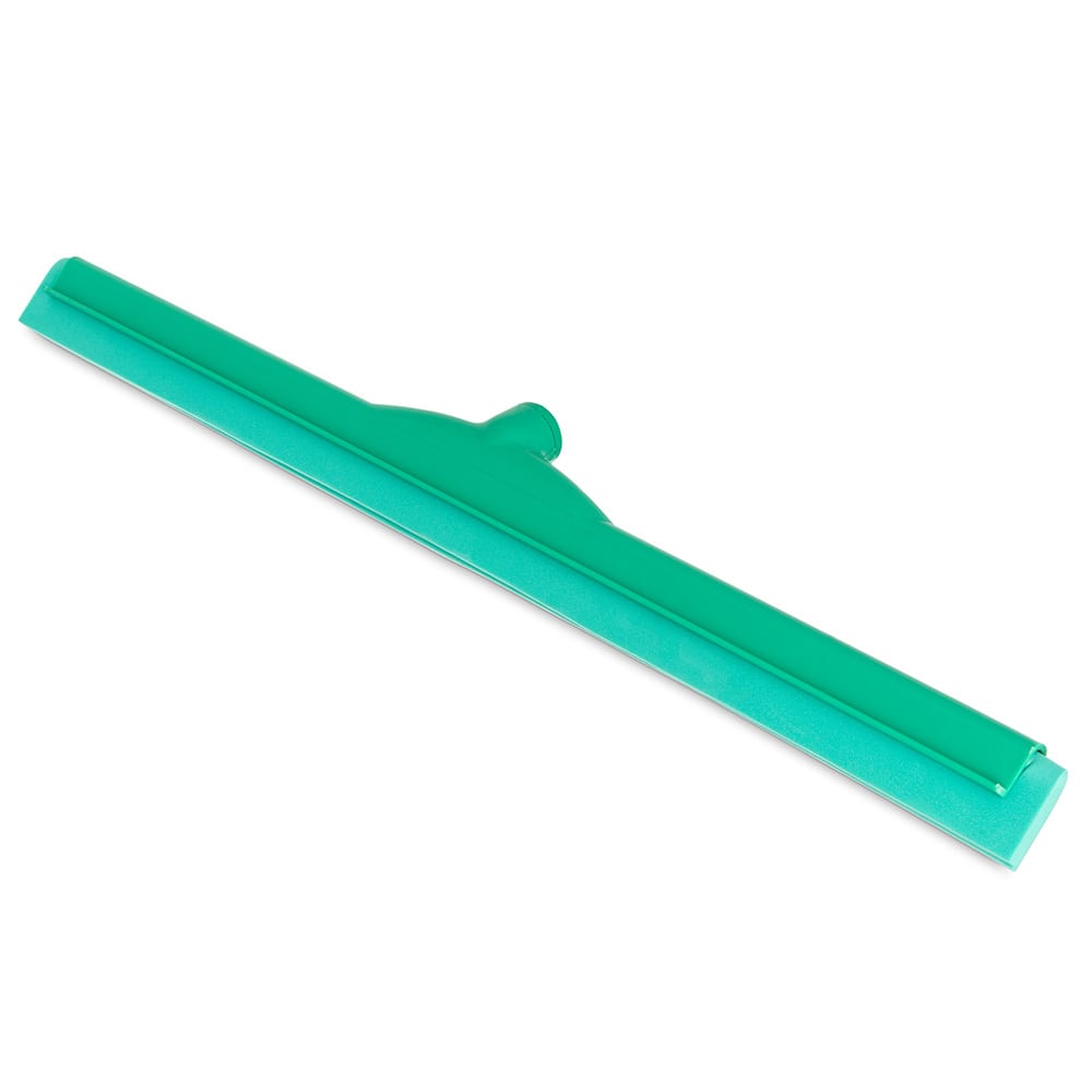 Carlisle 24" Floor Squeegee Head w/ Double Foam Rubber Blade, Green (4156809)