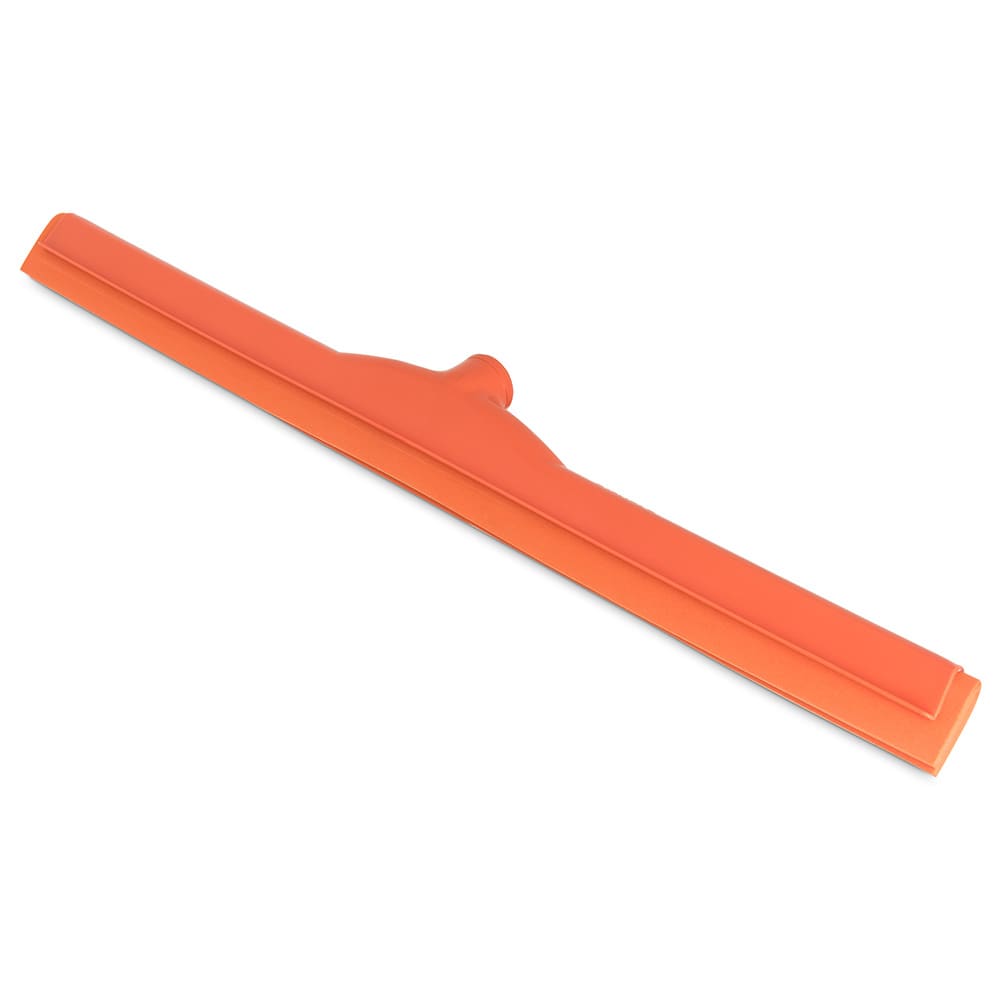 Carlisle 24" Floor Squeegee Head w/ Double Foam Rubber Blade, Orange (4156824)