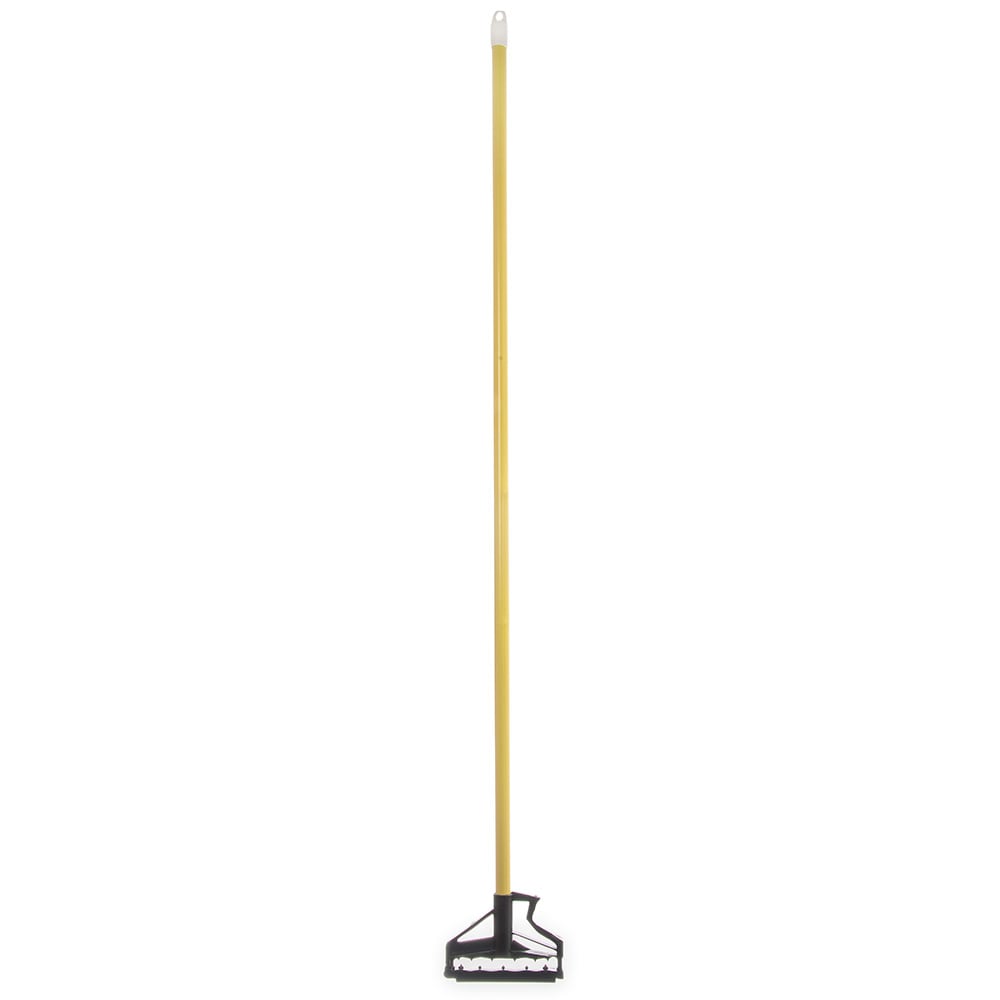 Carlisle 60" Quik-Release™ Mop Handle w/ Plastic Head, Fiberglass, Yellow (4166404)