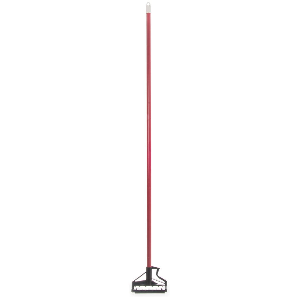 Carlisle 60" Quik-Release™ Mop Handle w/ Plastic Head, Fiberglass, Red (4166405)