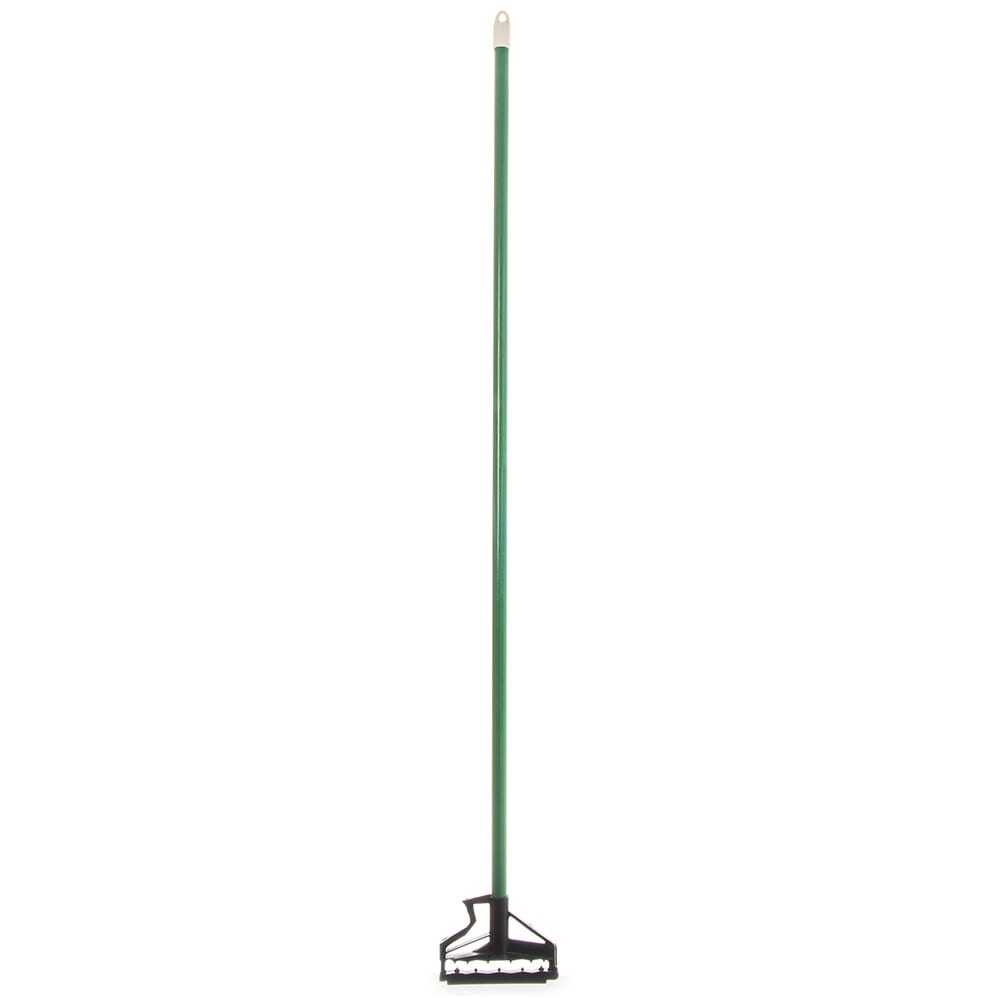Carlisle 60" Quik-Release™ Mop Handle w/ Plastic Head, Fiberglass, Green (4166409)