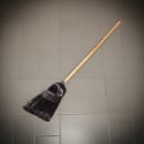 Carlisle 55"L Maid/Parlor Broom w/ Straight Synthetic Bristles & Natural Handle (4168003) thumbnail 2